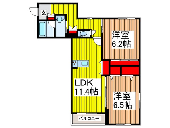 染の物件間取画像